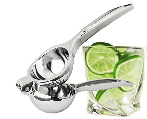 Zitronenpresse edelstahl Limettenpresse Zitruspresse manuell Saftpresse Ideal für die Küche : Würzen Fisch & Fleisch leicht, Krautsalat, bereiten Cocktails und Limonade, Zitrone Tee, Kuchen und Torten Rezepte – Entsafter Orangensaft – passt sich an Orangen , Salat, Obst und Zitrusfrüchte , produziert Zitronensaft schneller und effizienter für ein maximales Ergebnis robust und einfach zu bedienen – Robustem, Korrosionsschutz und Spülmaschinenfest - 6