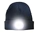Produktbild Mütze mit LED-Lampe, helles Licht, wiederaufladbar, warme Beanie-Mütze, so haben Sie die Hände frei, für die Jagd, fürs Camping, fürs Grillen, Schwarz
