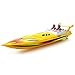 Produktbild ElevenY RC Schnellboot Infrarot Fernbedienung Boot Nautical Modell Wasser Spielzeug Elektrische RC Boot Für Kinder Erwachsene Hobby Spielzeug (Color : Yellow)