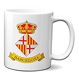  Planetacase Taza Barcelona Escudo Ciudad Catalunya Cataluña España Ceramica 330 mL