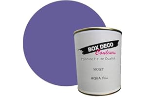 BOX DECO COULEURS Peinture murale acrylique aspect mat Aqua Déco - 750 ml, Violet