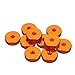 Produktbild M3AN11 10Pcs M3 Manual Knurled Thumb Screw Nut Spacer Flat Washer Aluminum Alloy Multicolor - Orange