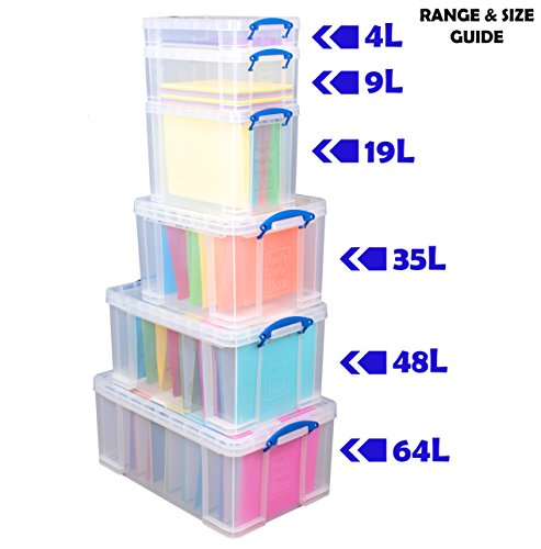 Really Useful Box 19C 19 Liter Box Transparent 395x255x290 mm PP - 6