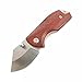 Produktbild AUBEY Messer Klein Klappmesser Holzgriff Taschenmesser Mini Einhandmesser Outdoor Survival EDC Folder Pocket Knife D2 Stahl, Klingenlänge 4 cm