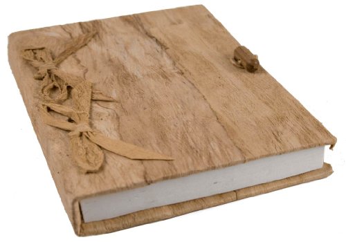 Life Arts Bark Diario de Corteza Hecho a Mano Natural, A5 Páginas Lisas