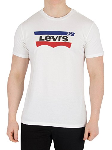 Levi's Herren Grafisches T-Shirt, Weiß, XX-Large Levi's Herren Grafisches T-Shirt, Weiß, XX-Large