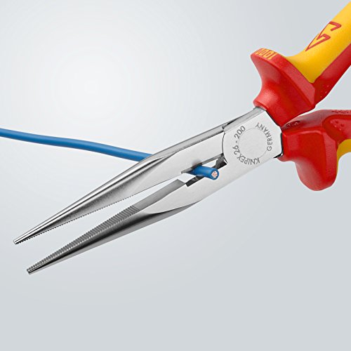 Knipex 26 16 200 – Flachrundzange mit Schneide, VDE-geprüft - 4