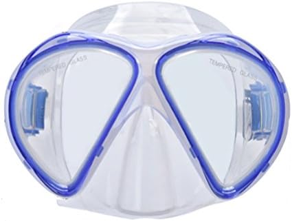 Fully Dry Tempered Glass Snorkel Mask Waterproof Anti-Fog Diving Mask, A