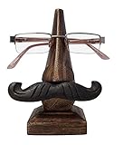 Vian New Year Sale Handmade Wooden Nose Shaped Spectacle Holder Specs Stand For Office Deskto/Tabletop