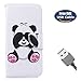 Price comparison product image Aireratze Huawei MATE 20 PRO case,Huawei MATE 20 PRO flip case, Premium Quality PU Leather Flip Case Cute Animal Skin [Magnetic Closure] Wallet Case for Huawei MATE 20 PRO(Shy Panda)+USB cable