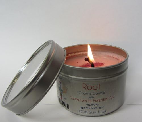 Root Chakra Candle made with 100% soy wax & essential oils 20-25hr burn time