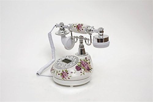 Creative European pastoral retro antique Push Button landline Corded Phone for home office
