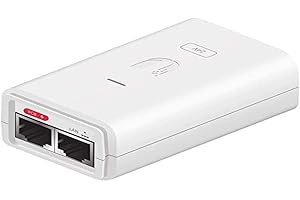 Ubiquiti Networks PoE Injector, 24VDC, 0.3A Gigabit, POE-24-7W-G-WH (Gigabit White)