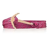 Cierre de gancho Vikings Oro de Line ancla pulsera de nylon en rosa/azul con ancla 6032 Dorado