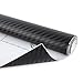 Produktbild UniqueBella 50 x 152 cm 3D Carbon Folie selbstklebend flexibel Car Wrapping Folie Aufkleber Autosticker Schwarz