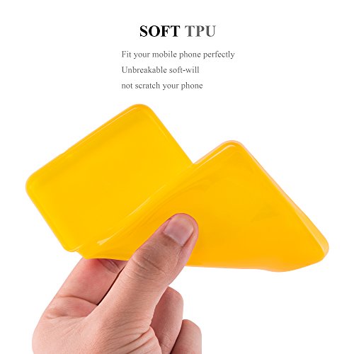 Apple iPhone 8 PLUS   7 PLUS   7S PLUS Funda Super Delgada de Silicona TPU en JELLY AMARILLO de Cadorabo  Dise  o JELLY      Cubierta Protectora Ligera Flexible con Antichoque para Tel  fono M  vil     Gel Protecci  n Carcasa Case Cover