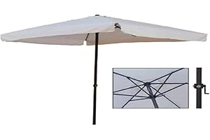LINEA GARDEN FRIEND Garden Friend o850005, Parasol 3 x 3 x 2,7 m, Blanc