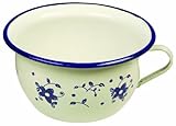Capacidad : 2,7 l IBILI 919322 - Orinal de acero esmaltado vitrificado 22 cm Sena