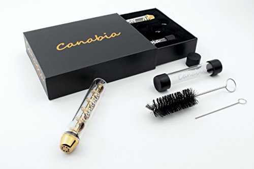 Canabia Twister Glas Blunt – Premium Set – Vaporizer Cannabis Pur Pfeife – Haschisch Pfeife inkl. 2 Glas Röhrchen + Schutzkappen – perfekt für Unterwegs – Kräuter und Tabak Pfeife – Twisty Glass Blunt - 2