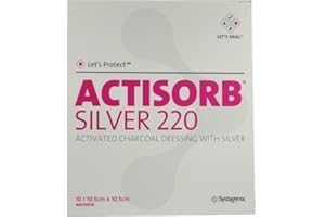 KAXILU ACTi Sorb 220 Silver 10,5 x 10,5 cm Compresse Sterili 10 ST Compresse