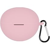 Microsonic Huawei FreeClip i&ccedil;in Kılıf Askılı Mat Silikon Pembe [FreeClip ile Uyumlu Kılıf - Pembe]