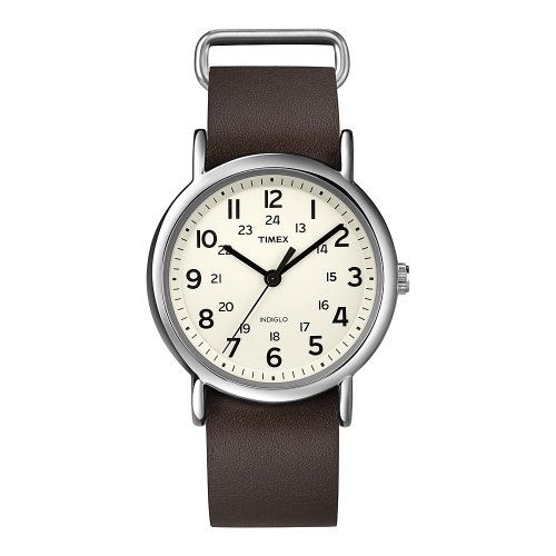 Timex Unisex-Armbanduhr Weekender Slip Through Analog LederT2N893D7 Timex Unisex-Armbanduhr Weekender Slip Through Analog LederT2N893D7