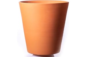 ALFAREROS DAMIAN CANOVAS Modelo CAÑA Maceta Fabricada con Arcilla 23X 21 + 1 Plato diameto 23