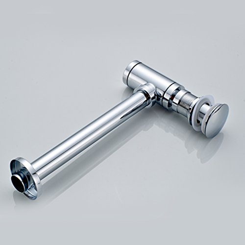 Badaccessoires von BONADE – Ablaufgarnitur mit Überlauf und Siphon für waschbecken / Waschtisch, Chrom - 7