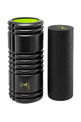 PJUTIFUL SELBSTMASSAGEROLLEN SET – „All in 1“ Faszienrolle: Inklusive Übungsvideos und Übungsposter. 100% Geld – zurück Garantie. 2 hochwertige Faszien Roller (wird auch Foam Roller, Blackroll oder Fitnessrolle genannt ) – zur ultimativen Entspannung und Behandlung des Bindegewebes. - 6