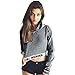 Produktbild Damen Sweatshirt Bluse Pullover SUNNSEAN  Frauen Tops Einfarbig Kurz Pullover Hoodie Oberteile Elegante Langarm T-Shirt Mode Lose Straße Kleidung