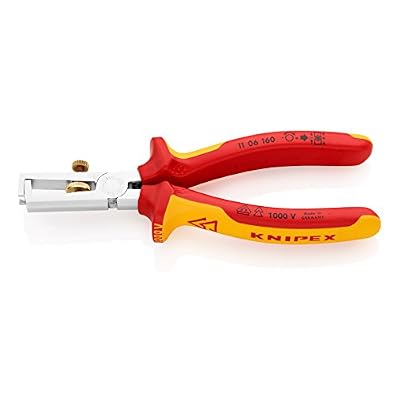 Knipex 1106160 Pince à dénuder 160 mm avec ressort/gaine 2 sants chrome