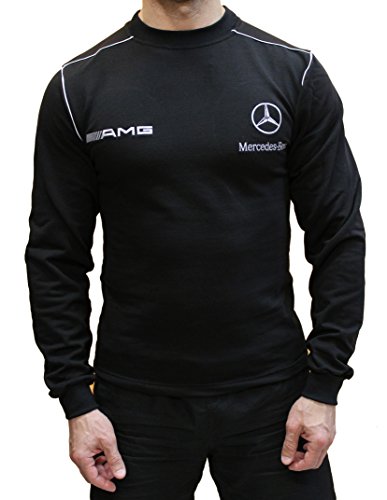 OTO-MOTO - Camiseta de Manga Larga - para Hombre Negro M