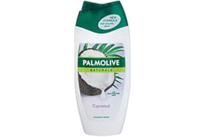 Palmolive Gel doccia Naturals, noce di cocco e latte, 6 x 250 ml, crema doccia con latte idratante e profumo di cocco