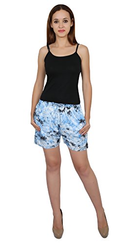 Nakashi WomenS Tye And Dye Rayon Fabric Tribal Casual Beach Shorts. - Amazon