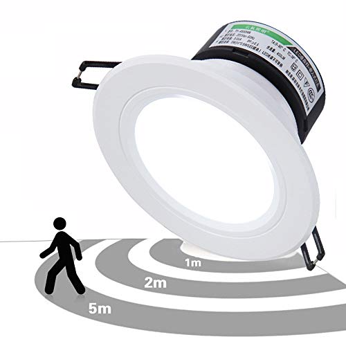 Preisvergleich Produktbild Laytte Menschlicher Körper-Induktions-Downlight führte Radar-Infrarotscheinwerfer-Gang-Licht... Leuchtröhren-Licht (Color : Infrared-5W-warm Light, Größe : Night)