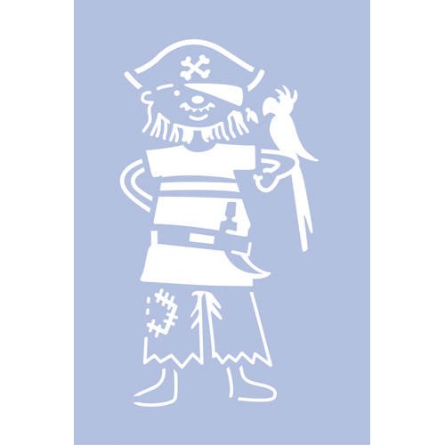 Marabu Motivschablone "Pirat", 100 x 150 mm VE = 1