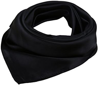 Women Solid Satin Square Chemo Alopecia Headwear Scarf for Hair Loss