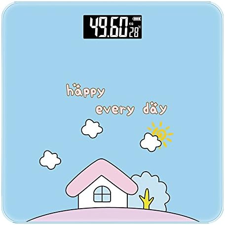 Digital Scales Electronic Personal Scales USB Charging Weighing Scales – Blue LED Display Weight Scales
