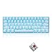 Produktbild XF Mechanische Tastatur Drahtlose Bluetooth USB-Kabel Dual Mode 61-Key Mini-Tastatur B Laptop Computer Büro Heimspiele-White-brownswitch