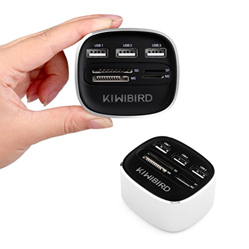 KiWiBiRD High Speed All-in-1 USB HUB / USB 2.0 Kartenleser / USB Combo mit 3 USB 2.0 Anschlüssen und einem MS/SD/M2/TF Kartenleser - 7