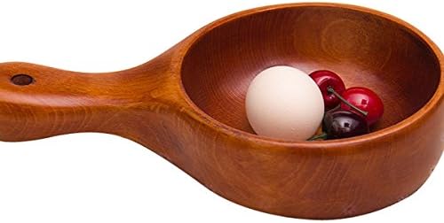 Nanmu Salad Bowl Wooden Tableware Solid Wood Chopsticks,Brown