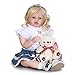 Price comparison product image AIBAOLIAN 28" 70cm Reborn Baby Doll Real Life Baby Dolls Soft Silicone Vinyl Cuddly Soft Body Toy Lifelike Girl Toddler for Child Birthday Xmas Present