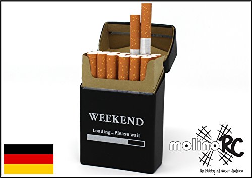 Zigarettenbox aus Silikon - Weekend - Zigarettenhülle - Zigarettenetui - passend für ein Zigarettenschachtel in Standardgröße