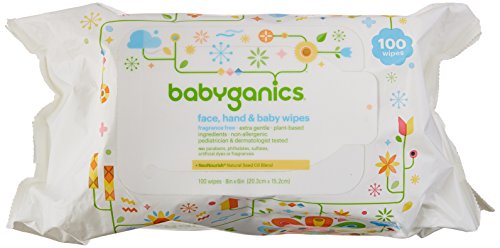 Babyganics Face, Hand & Baby Wipes, Fragrance Free, 300 Count (Contains Three...