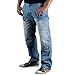 Produktbild Juicy Trendz Herren Motorradrüstung Biker Motorrad Denim Hose Jeans Horn Cargo S015, 32W / 34L, Blau