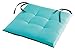 Produktbild Ligne Décor gepolsterte Sitzfläche, zweifarbig, für den Garten, Polyester, aqua, 40 x 40 cm
