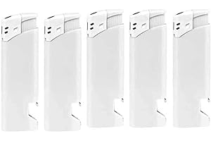 Lot de 5 briquets electroniques décapsuleurs go - blanc