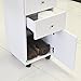 Pale Lilac Manicure Table Nail Station with Drawers