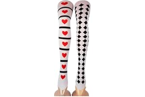 DISBACANAL Vegaoo - Medias de Reina de Corazones - Única