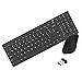 Produktbild 2.4G Slim Keyboard, Wireless Slim Design Tastatur Multimedia-Tasten Stand-by-Modus, für Computer/Desktop / PC/Laptop / Oberfläche/Smart TV und Windows 10/8/7 (Farbe : SCHWARZ)